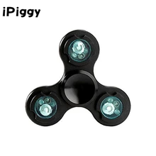 Долгое время мощный алюминиевый фиджет-Спиннер светодиодный вспышка света палец Спиннер, предназначенный EDC anti stress игрушки для детей, взрослых