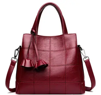 

New spring and summer Women PU Leather Handbags Soft Shoulder totes Bags For Women Messenger Crossbody BagsTop-Handle Bags