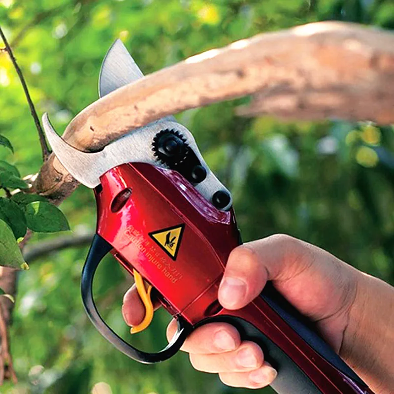 

free shipping 33v lithium electric pruning shears garden cordless scissors fruit tree electrical cutting tools branch cutter