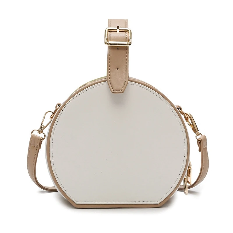

Celebrity Barrel Mini Bag Women 2019 New PU Leather Round Box Handbag Purses 2019 Korean Fashion Black Crossbody Shoulder Bags