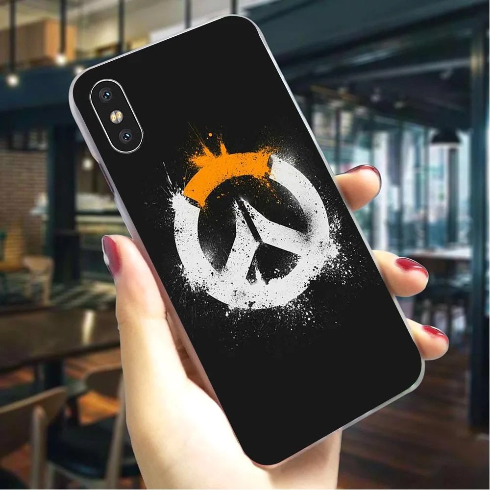 Overwatch OW игровой телефон чехол для iPhone 7 5 5S SE 6 6 S/6 6S Plus 8/7 8 Plus X XS XR Xs Max жесткий чехол гибрид