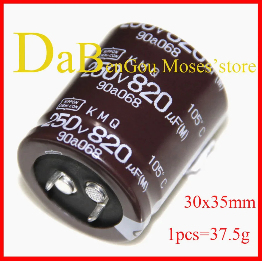 

250v 820uf 100% Original New NI-PPON CHEMI-CON NCC Electrolytic Capacitor capacitance Radial 30x35mm (2pcs)