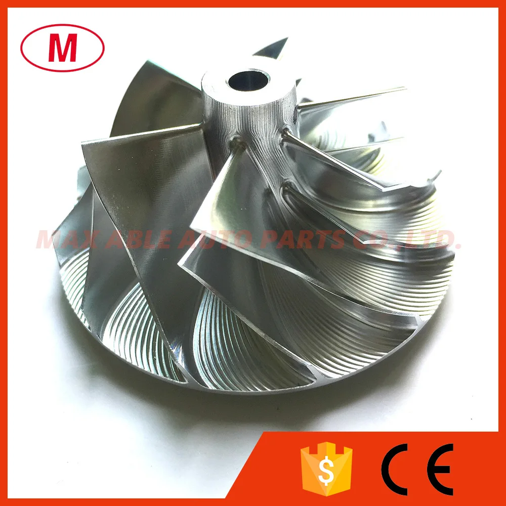 

GT15-25 720915-0004/737692-0002 44.39/60.01mm 6+6 blades Turbo Aluminum2618/Milling/Turbo Billet Compressor wheel for 725364