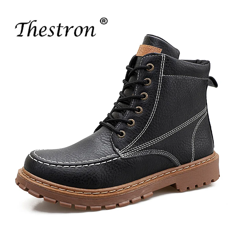 mens dark brown casual boots