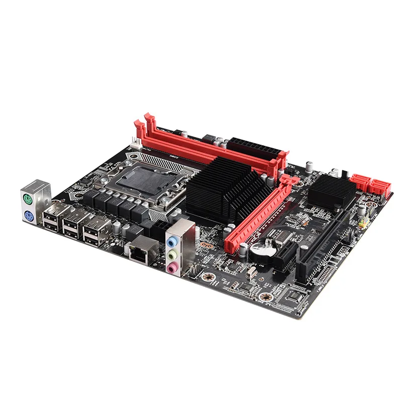 X58 اللوحة LGA 1366 يدعم REG ECC خادم الذاكرة و زيون المعالج 32G