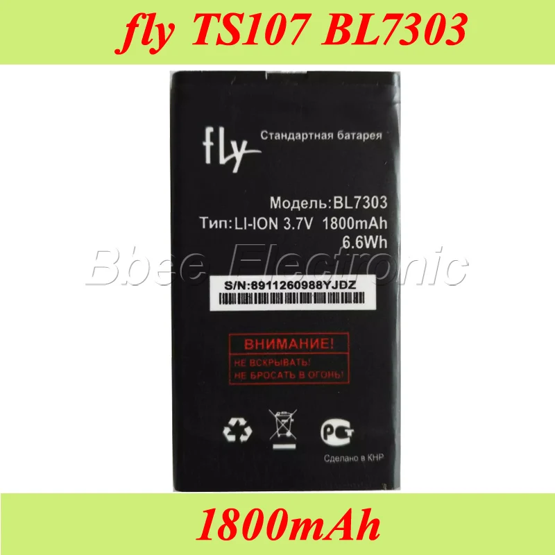 Высокое качество Мобильный телефон батареи подходят для fly TS107 ts107 BL7303