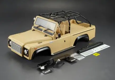 1/10 масштаб Adventure Defender D90 D110 серо-коричневый цвет Жесткий Корпус в сборе для FJ40 HRAXXAS TRX4 шасси осевой SCX10
