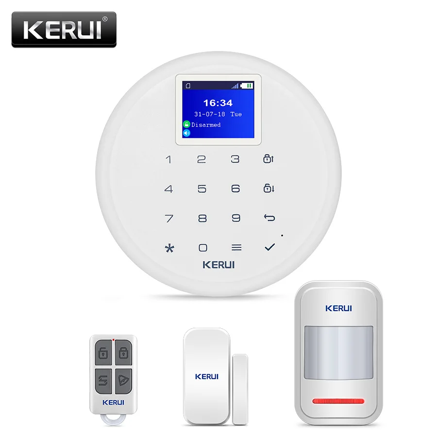 

KERUI G17 Family Safety Protection Kit Door Magnetic Infrared Induction Alarm Device Intelligent Safety Protection Alarm Device