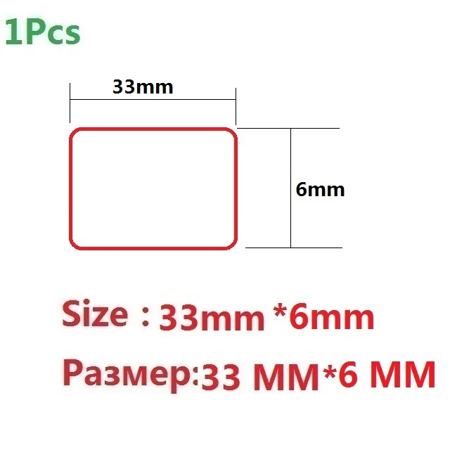 33mm 1 шт. Width6mm DIY кожа удар 45 Сталь кожи отверстие Leather закалки скругленный Угол один полый Пластик Сверление дерева, новинка - Color: 33mm
