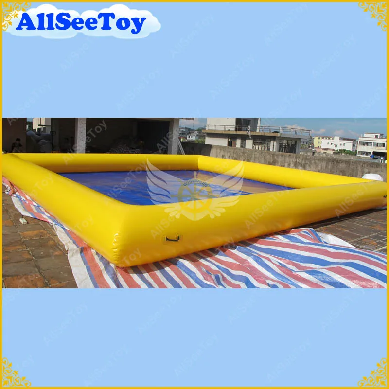 

PVC Tarpaulin Inflatable Water Swimming Pool Safe, Pool for Kids and Water Game,Air Pump Included, Fire Retardent