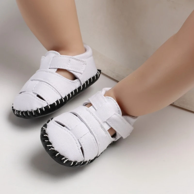 Летние дышащие сандалии с нескользящей подошвой для маленьких мальчиков; мягкая обувь для маленьких мальчиков
