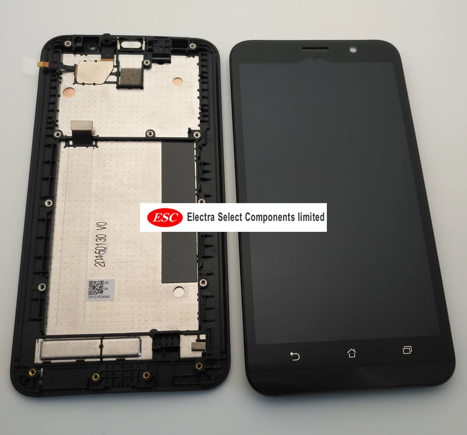 Goedkoop Originele Voor Asus Zenfone 2 ZE551ML Lcd Touch Screen Digitizer Vergadering Voor Asus Zenfone 2 ZE551ML Display Met Frame