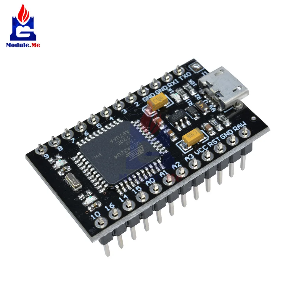 Pro Micro ATmega32U4 ATMEGA32U4-AU 3,3 В 8 МГц модуль USB контроллер Микроконтроллер плата для Arduino Nano с Загрузчиком