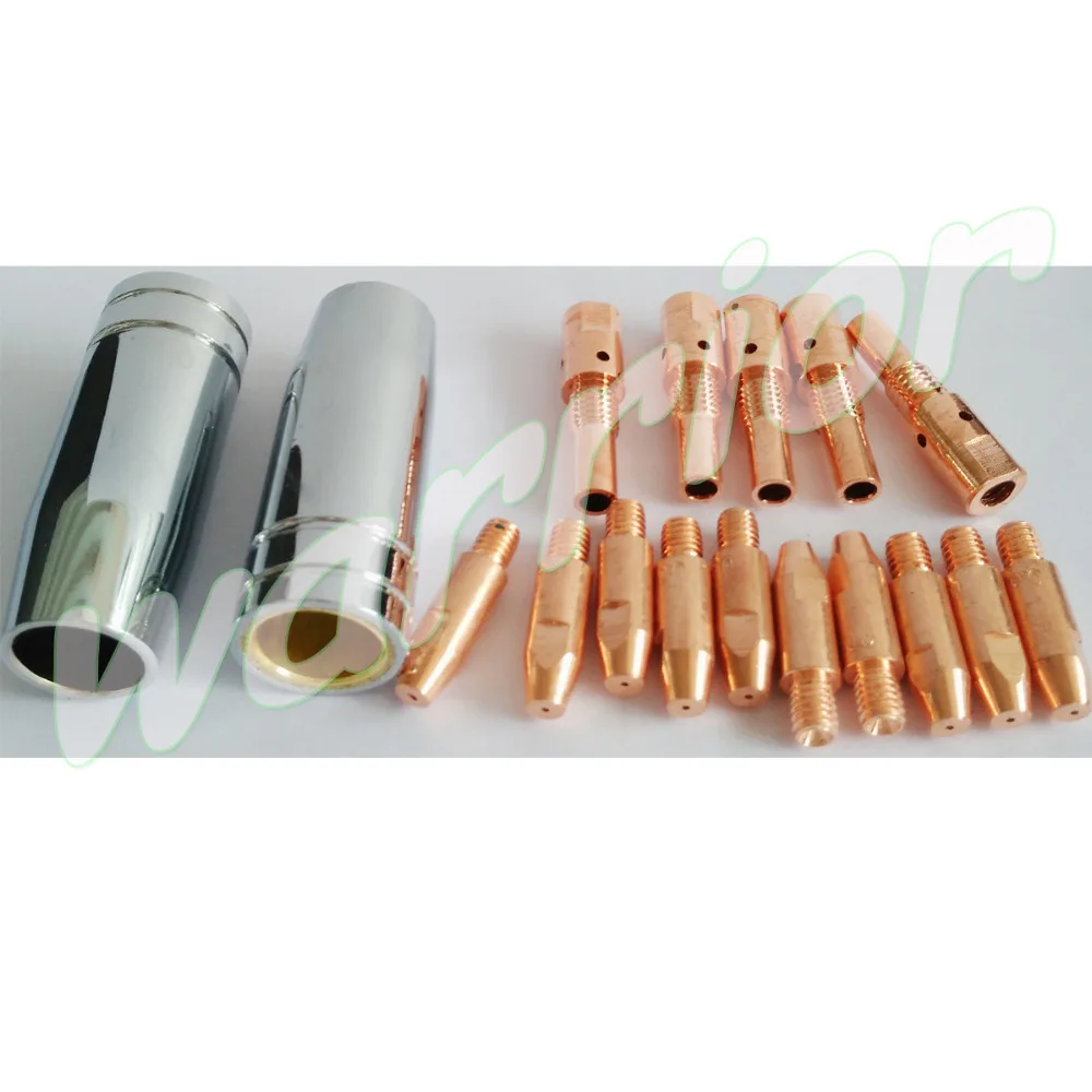 

Consumables Kit For MB 25AK MIG Welding Torch With Contact Tips Holder Nozzles M6*28*1.0