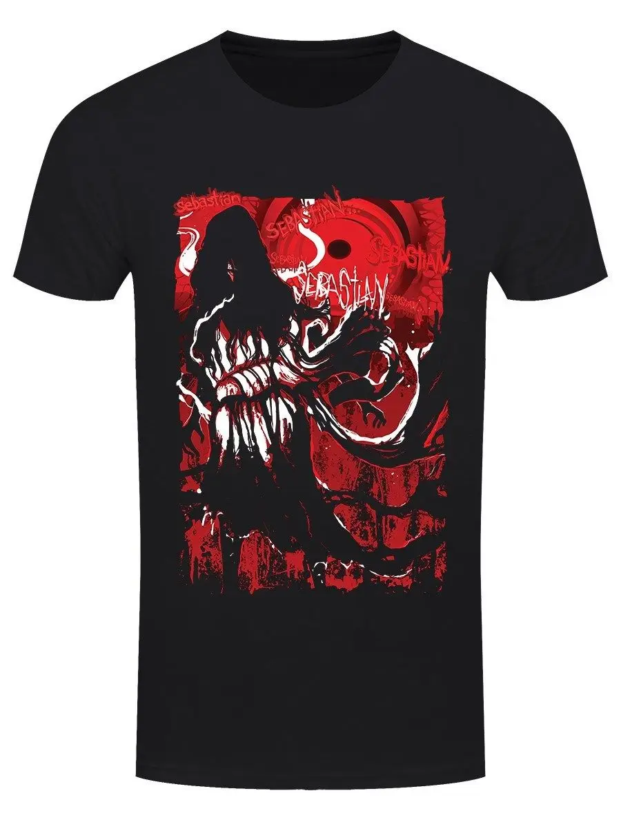 Anima Silhouette Men's Black T shirt-in T-Shirts from Men's Clothing on