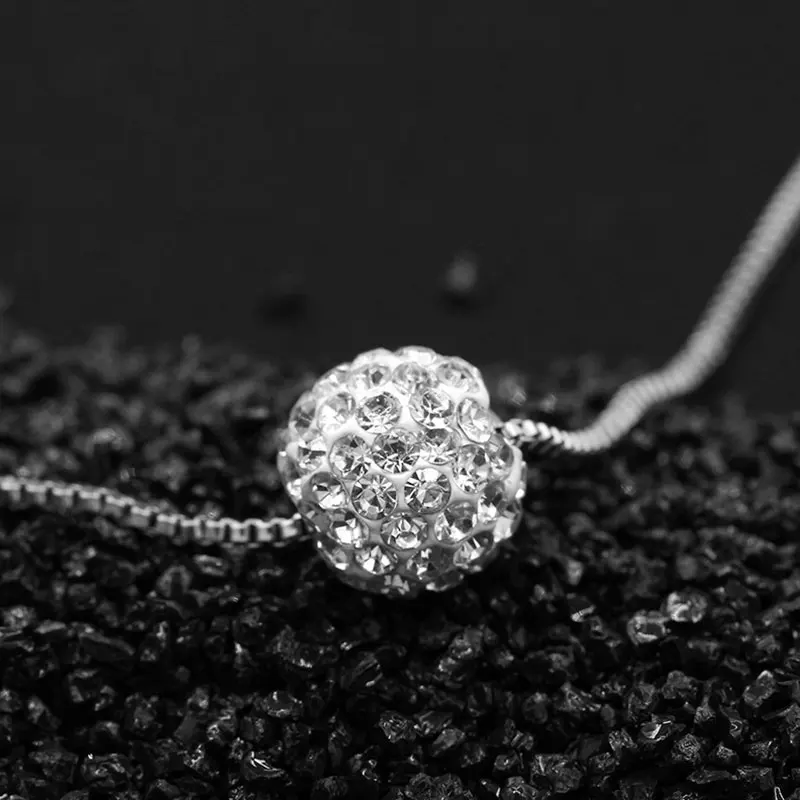 

Full with AAA+ Cubic Zirconia Simple Ball Shape Necklace for Women 2019 New Arrivals Ladies Gifts Dropshipping