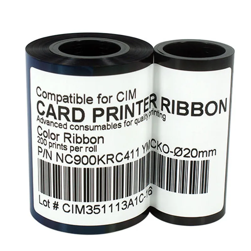 

Printer Ribbon NC900KRC411 Color Ribbon 200prints/roll for CIM K300C K400C (Ribbon Core:20mm/22mm)