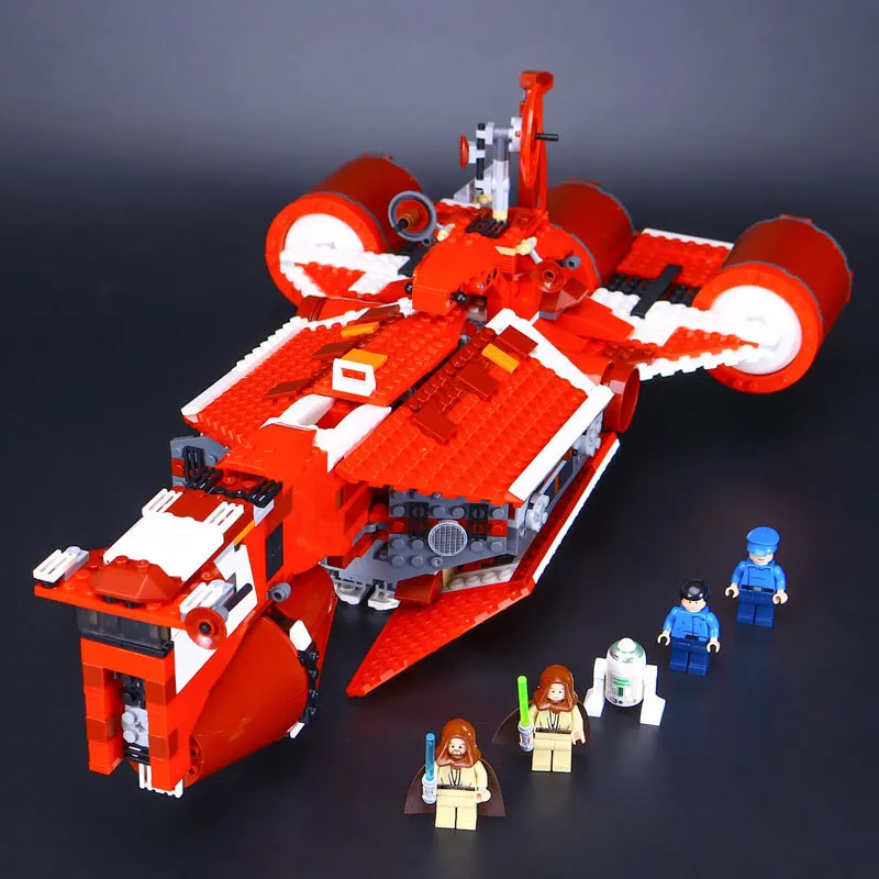 

LEPIN 05070 Star Series War 979Pcs New The 7665 Republic Model Cruiser Set Building Blocks Bricks Kid Toys Model Gift
