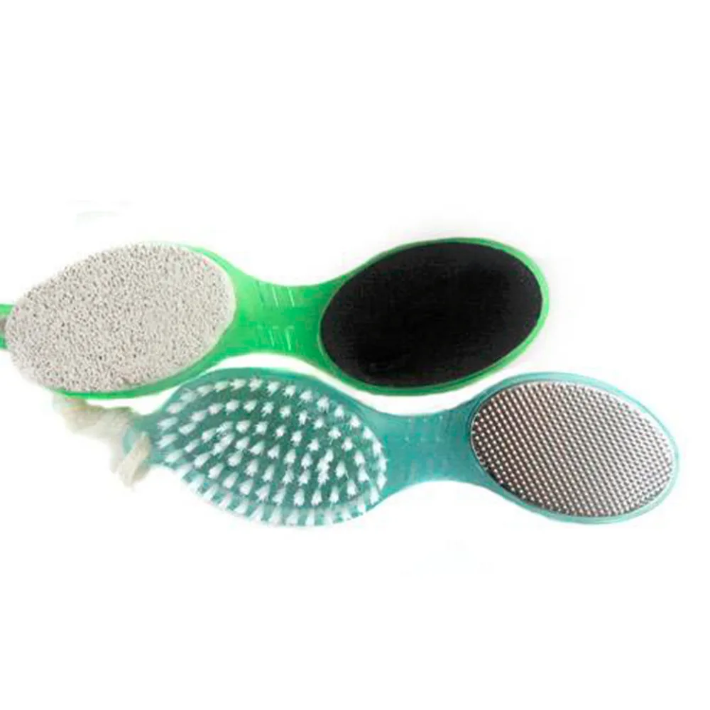 4 In 1 Pedicure Tool Foot Nail Buffer Brush Callus Rasp Scrubs Pumice