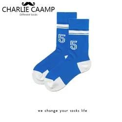 CHARLIE CAAMP2018 новый хлопок Lucky Number узор Личность Мода пара для мужчин и женщин оригинальные носки HY1038