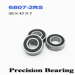 6807-2RS ABEC-1 35x47x7 мм Метрическая тонкий срез 6807 2RS шарикоподшипники 6807RS 61807RS (4 шт.)