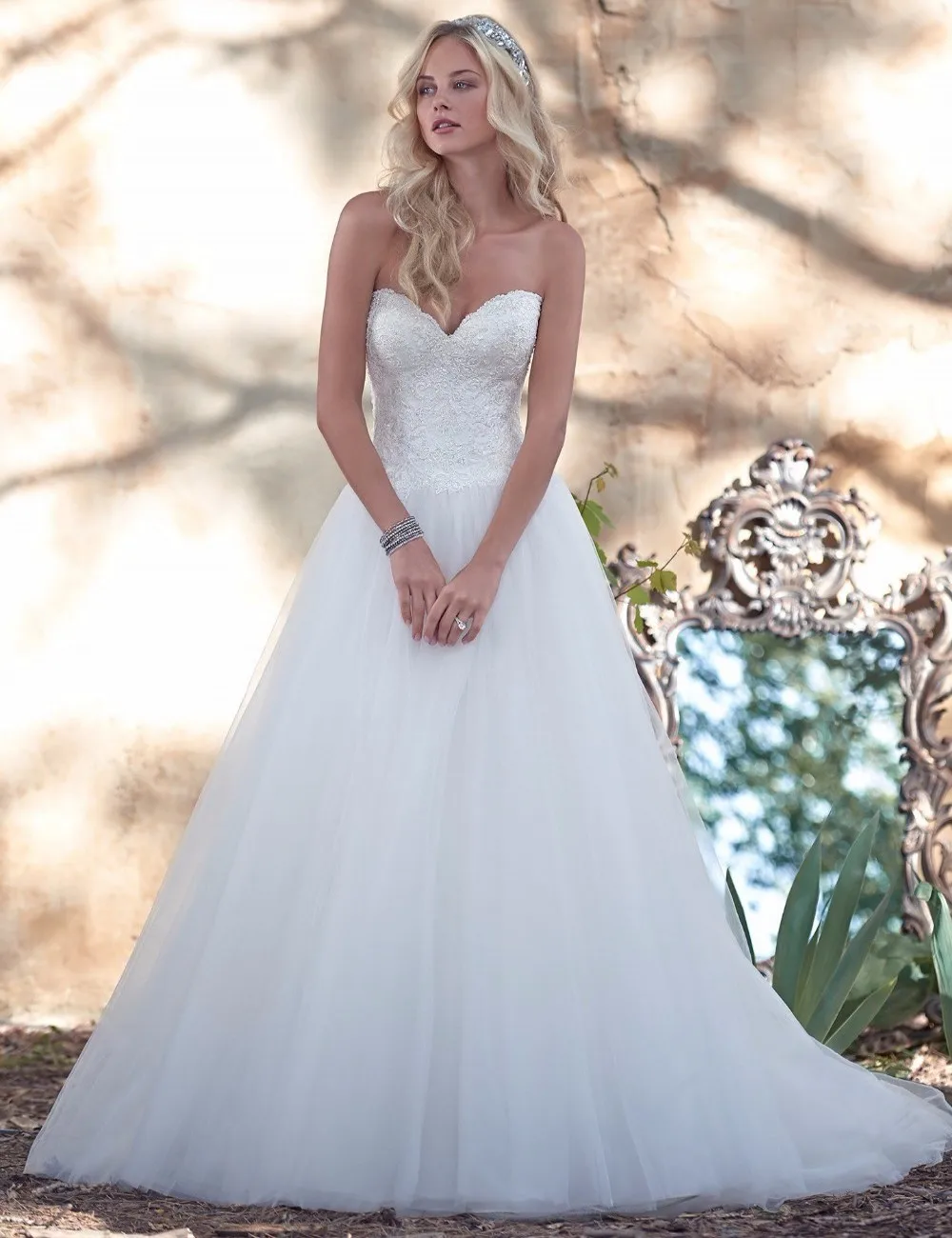 Vestidos De Novia 2016 New Lace wedding dress Sweetheart Lace Victorian