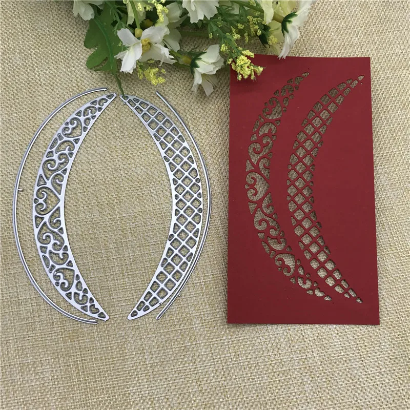 

Metal Cutting Dies moon hollow out background Scrapbooking paper craft emboss knife blade punch stencils stamp cut dies