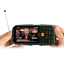 DBEIF D2017 Antenna Analog TV 3.5″ handwriting touch screen 9800mAh flashlight power bank dual sim card FM mobile phone P291
