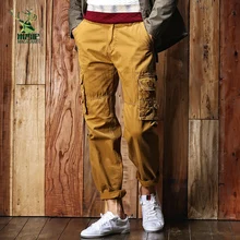 Брендовые военные армейские брюки-карго размера плюс с несколькими карманами, мужские комбинезоны, 6 цветов