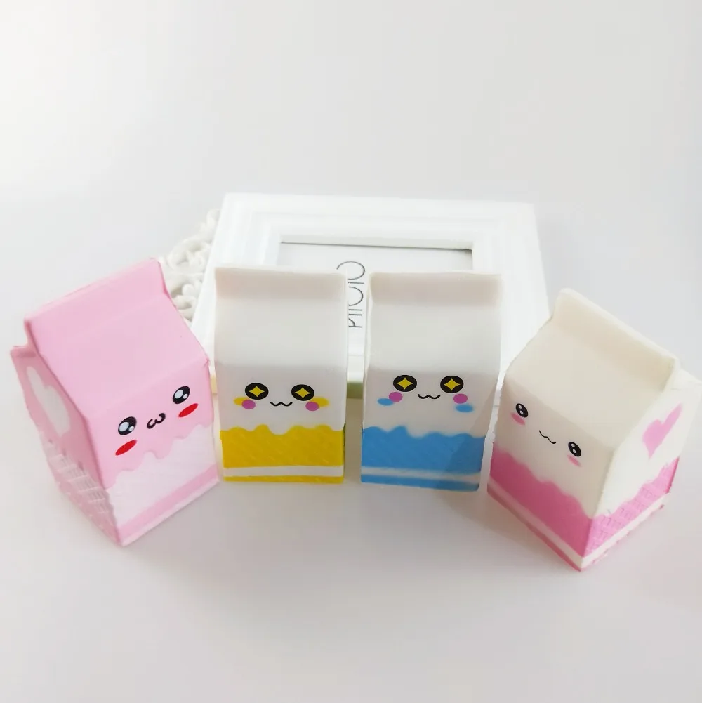 Горячие мягкие игрушки для сдавливания из мультфильма Kawaii имитация молока из полиуретановой пены замедление роста снятия стресса мягкие игрушки