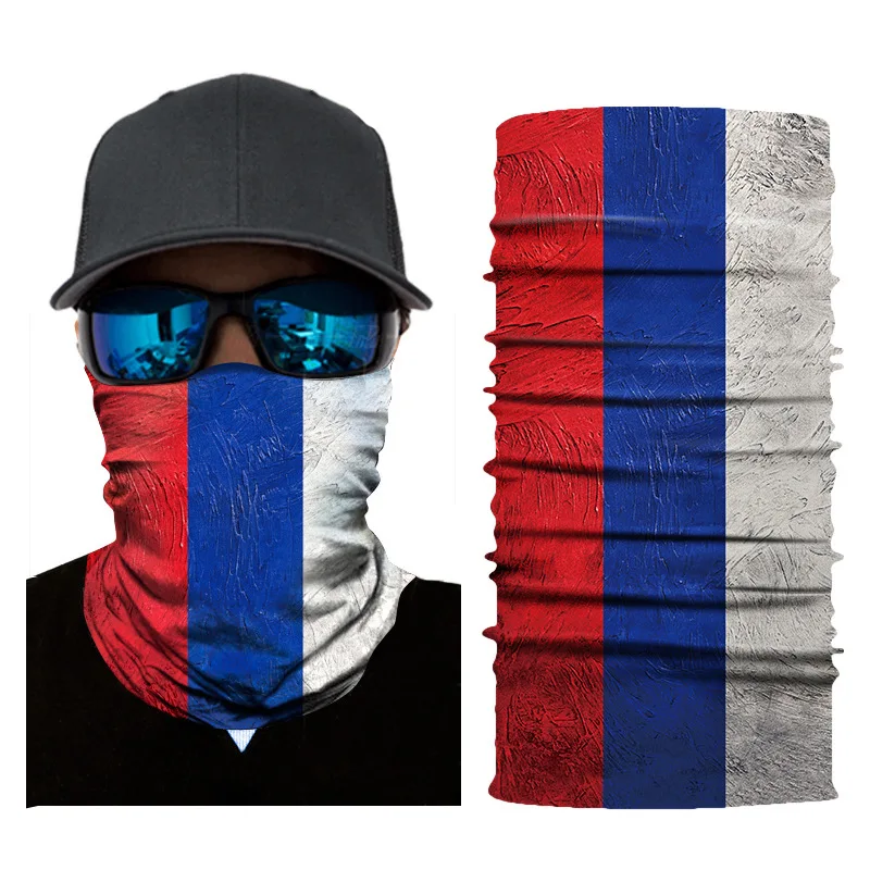 

3D Seamless Bandana Cycling Magic Scarf Outdoor Fishing Cycling National Flag Scarves Hiking Neck Warmer Motorcycle Face Mask