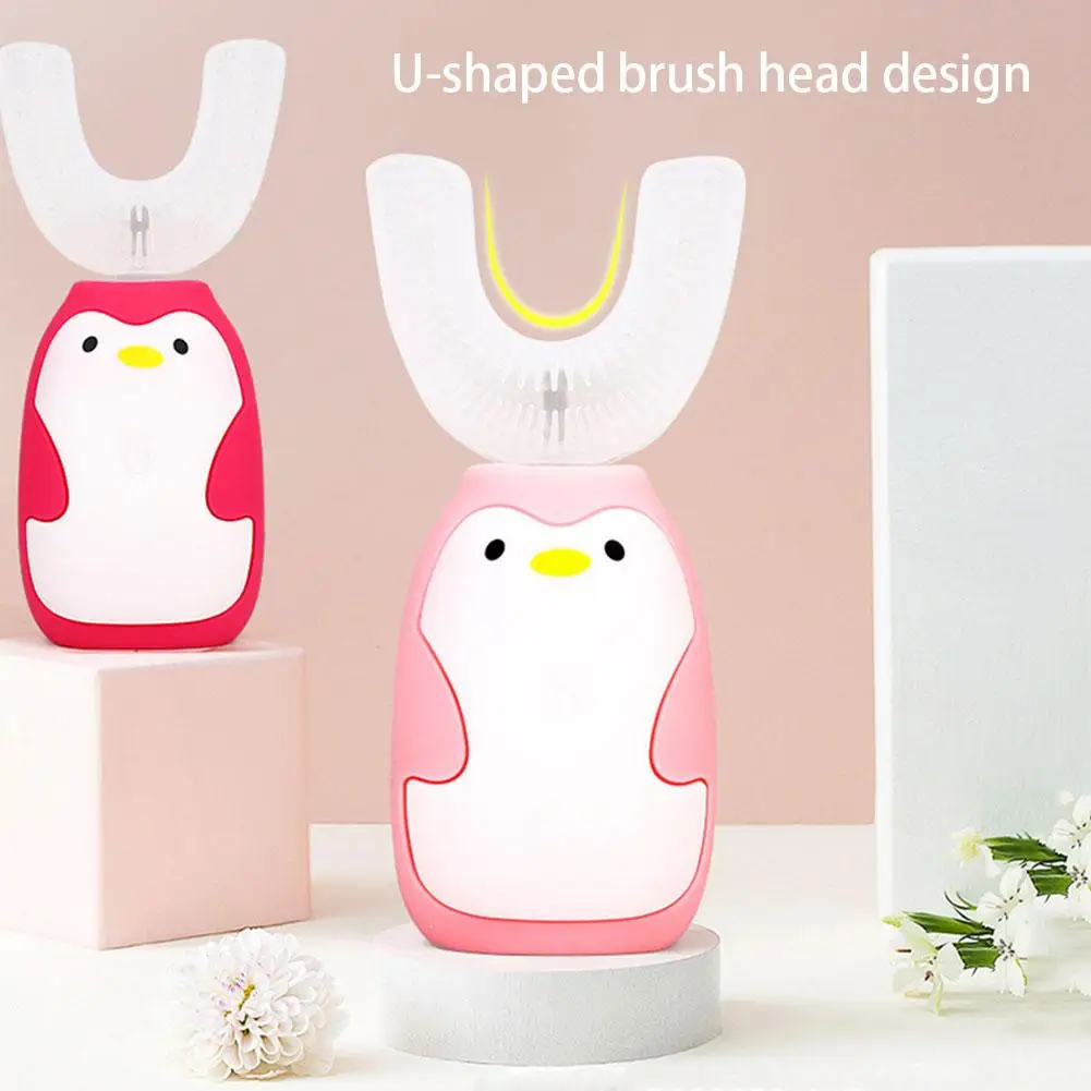 

Children's Electric Toothbrush Sonic Brush Teeth Child Automatic Toothbrushs Cartoon USB Charging IPX7 Waterproof Toothbrush