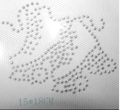 

Free Shipping ice skating shoes hotfix rhinestone iron on transfers design in small size for sports