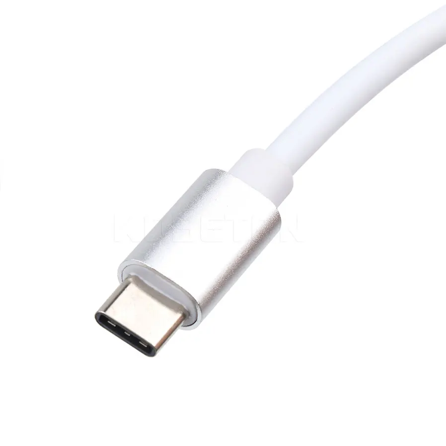 Kebidumei USB 3,1 Тип с разъемами типа C и VGA/USB3.0/Тип C адаптер мужчин и женщин переходник зарядка Порты и разъёмы для MacBook