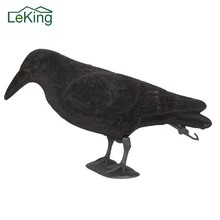 Искусственный Пластик Jet ворона манок Охота стенд Для тела Средства ухода за кожей стоп угрозу для наружного Охота Манки Мыши компьютерные Борьба с вредителями домашний сад орнамент