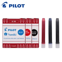 6 шт./упак. Япония Pilot IC-50 ic50 ic 50 чернильный мешок чернильные картриджи для FP-50r/78 г ручка черный, красный, синий 3 вида цветов