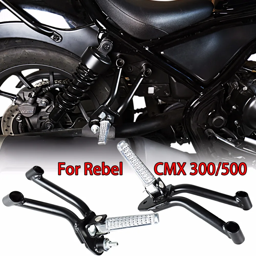 

L & R ЗАДНИЙ пассажирский кронштейн с подножками для Honda 2017-2018 Rebel CMX 300 500 и ABS моделей