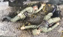  1/35 Scale WW2 Pacific War Japanese Corpses 2 People Miniatures WWII Resin Model Kit Figure Free Shipping 