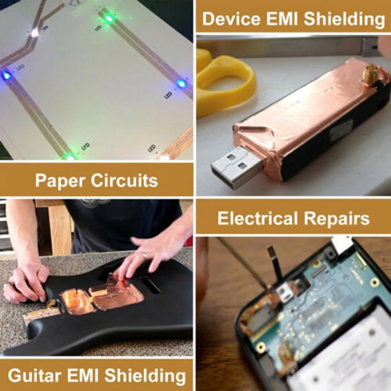 Аксессуары для растений садовые инструменты DIY 5 м/10 м/20 м Лента Медная Фольга электромагнитный барьер клей полезный