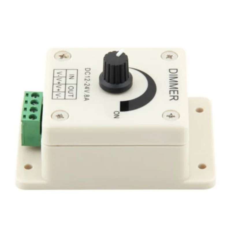 Adjustable 12V 8A LED Strip Light Switch Dimmer Brightness Controller