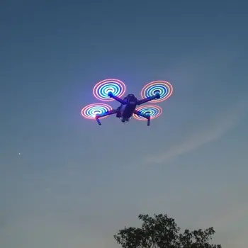 

2 Pairs Low-Noise Quick Release Propellers Rechargeable Battery LED Flash CW CCW Props for DJI Mavic Pro Platinum FPV RC Drone