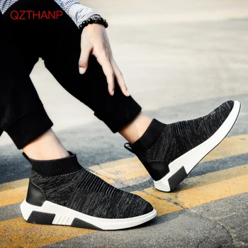 

2019 Winter Mens Sneakers Casual Shoes Short Plush High-top Shoes Comfortable Male Adult Driving Shoes Ayakkab Erkekler Loafers
