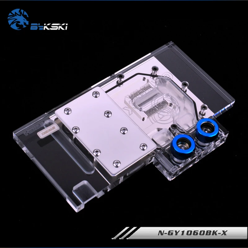 Bykski N GY1060BK X GPU/VGA полное покрытие водяного охлаждения блок со светодиодной