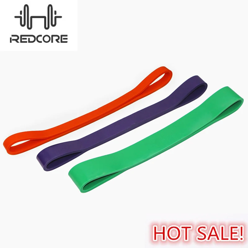REDCORE Brand Resistance Bands 3 Levels Available Latex Gym Strength