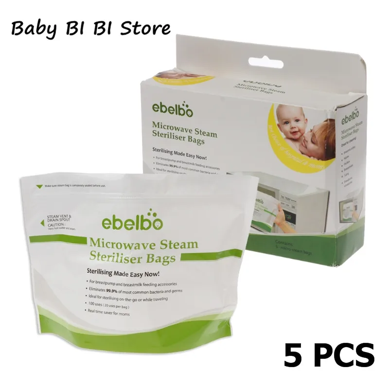 

Microwave Steam Disinfection Bag Baby Nursing Bottle Nipple Sterilization Bag Sterilization Holder