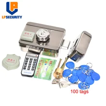 DC12V дверь и ворота система контроля доступа электронный интегрированный RFID замок с 100 шт. ID метки опционально