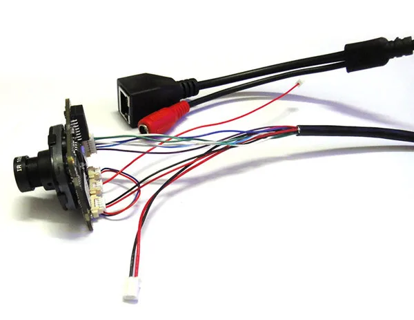 

HD IP Camera Module 720P 1.0MP CCTV IPC PCB Main Board 1mp H.264 P2P ONVIF + 1080p lens IRCUT IP cable