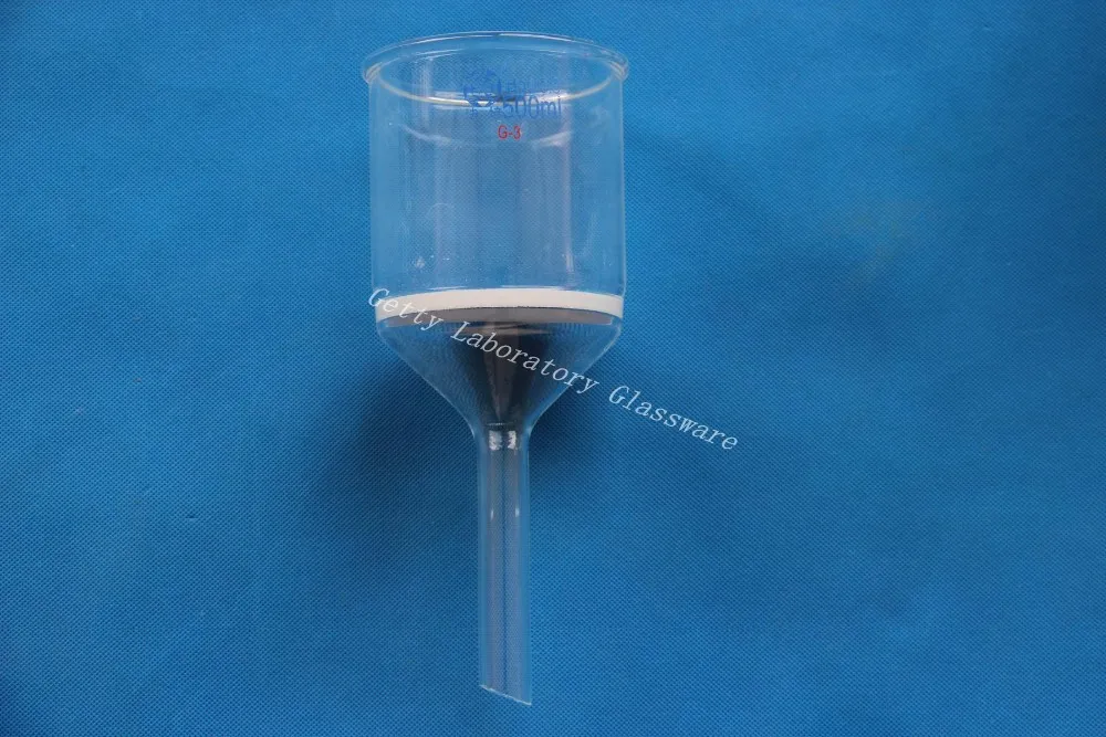 

500ml Glass Buchner funnel filter, 3# Coarse filter, core size 15-40 Micron