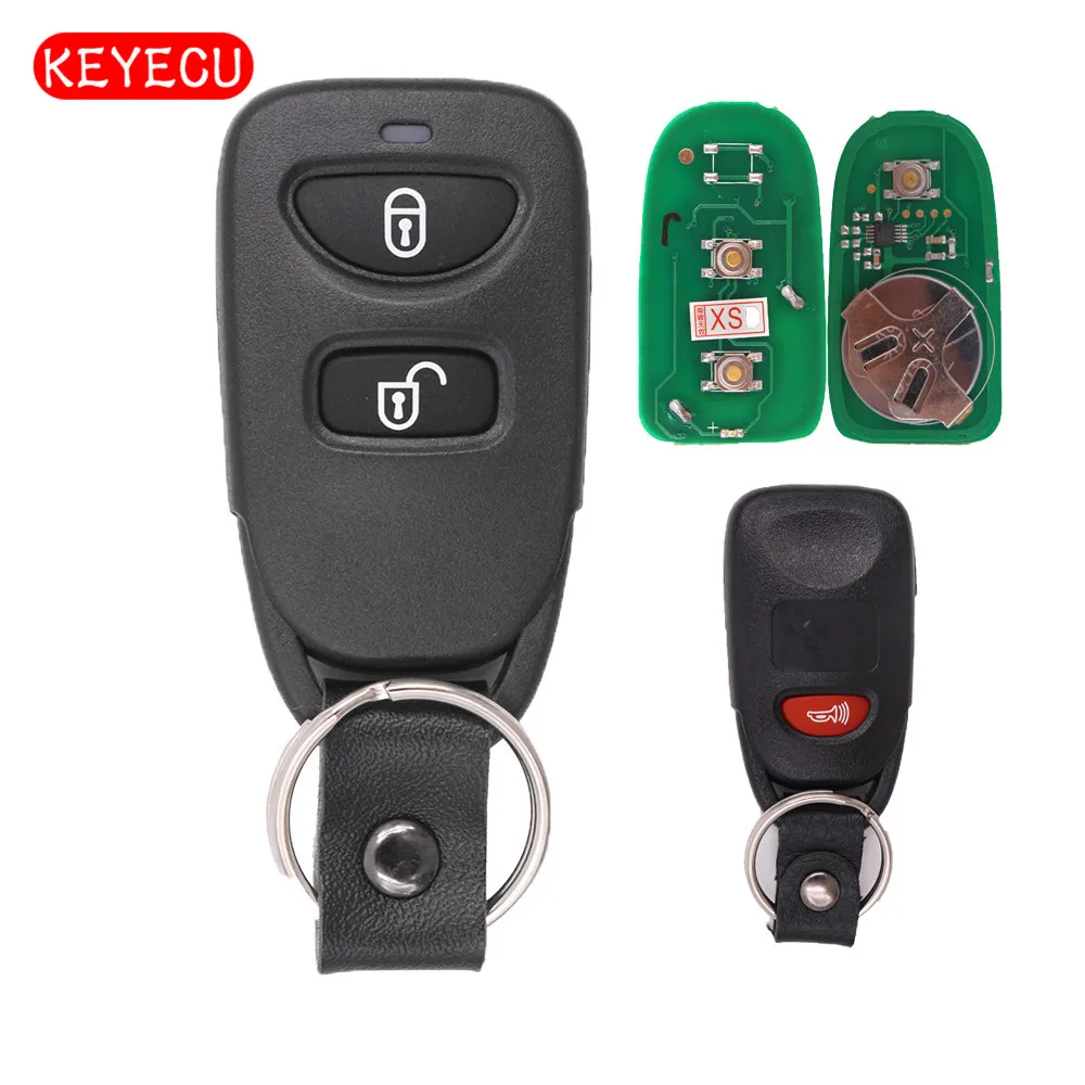 

Keyecu Car Remote Control Key Fob 2+1 Buttons 433MHz for Hyundai Tucson Santa Fe 2005 2006 2007 2008 2009