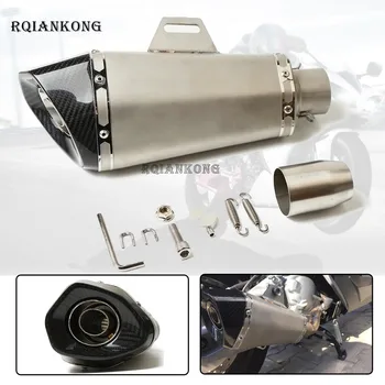 

36-51MM Universal Modified Exhaust Pipe Muffler Scooter For Yamaha YZF R1 R3 R6 R125 MT 25 03 YZF600R YBR125 FZ6 XJ6 fz 6 R 1 3